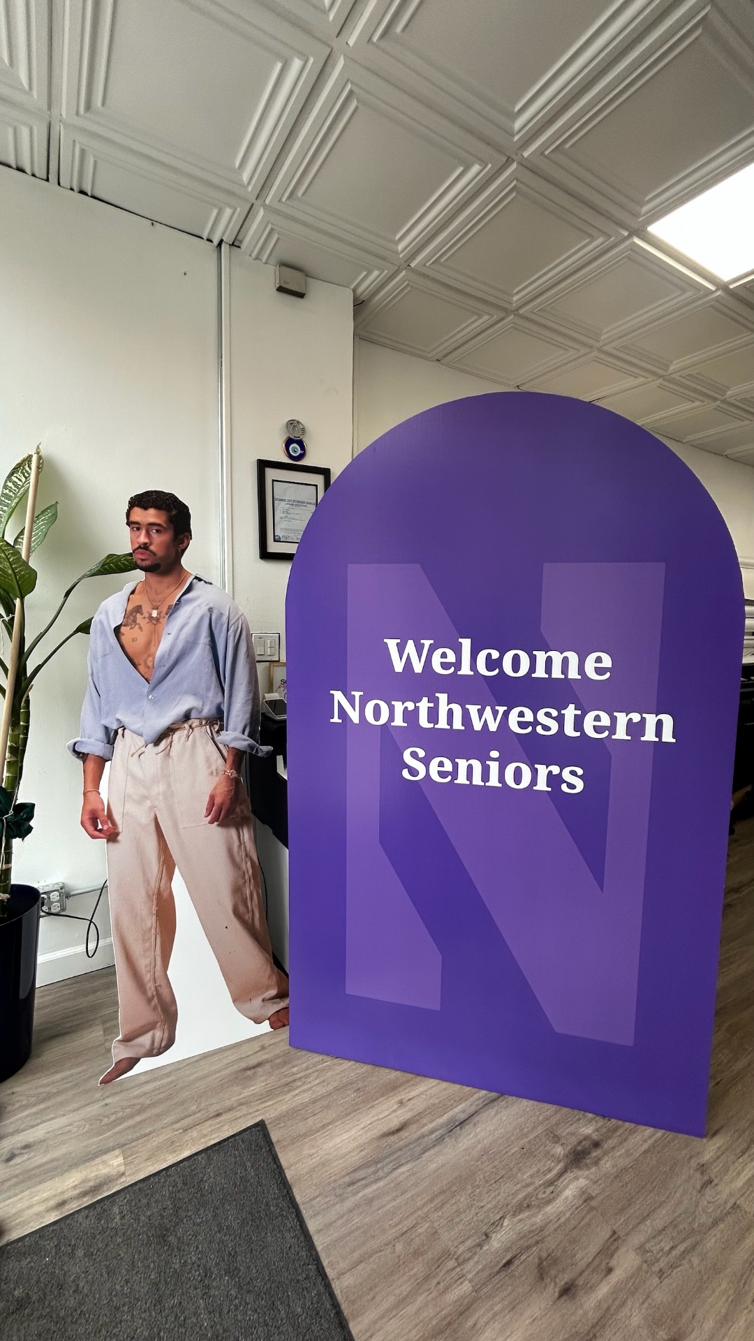 Northwestern Seniors Welcome Backdrop