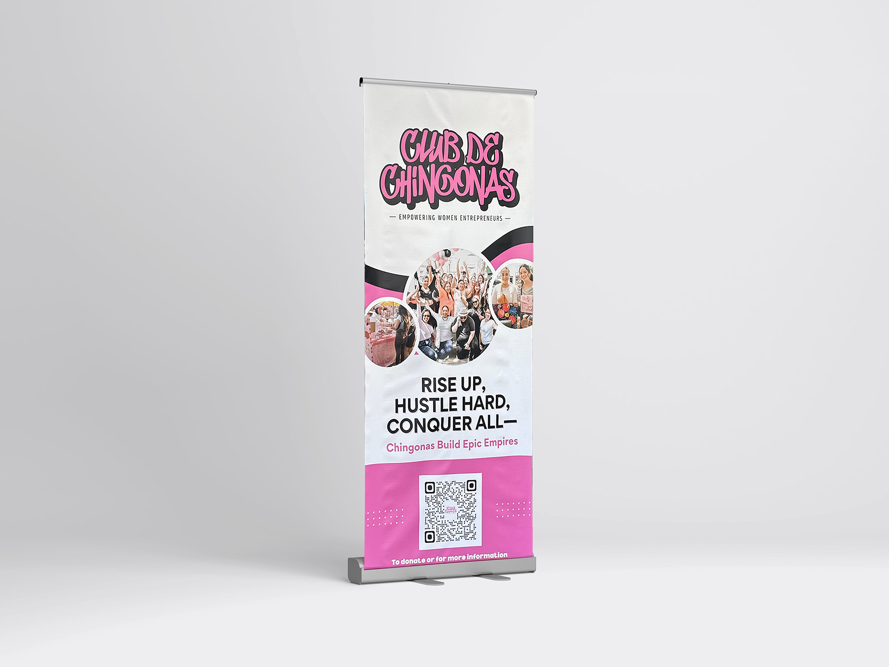 Club de Chingonas Roll-Up Banner